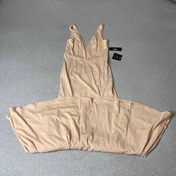 Lulus Women's Adelina Blush Sleeveless Mermaid Maxi Dress - Picture 7 of 15